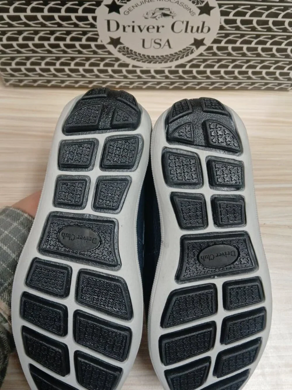 Driver Club USA Boys Moccasins Navy Blue Leather Size: 11 -O